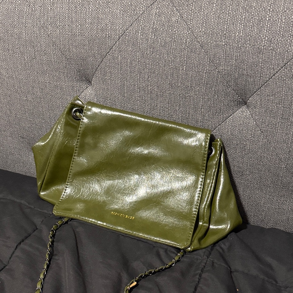 Green Leather Women's Bag